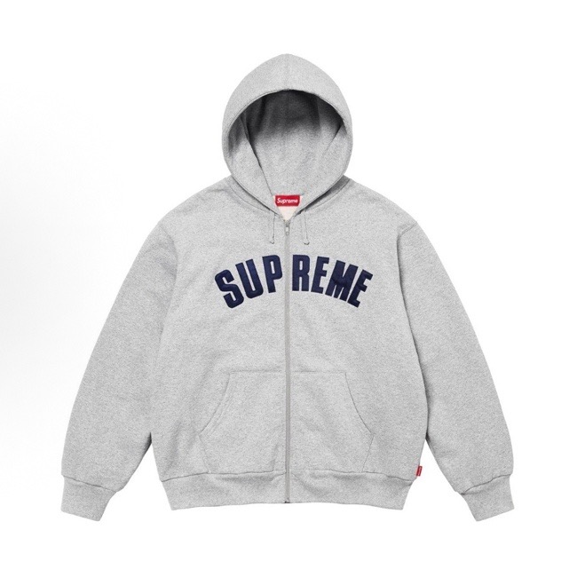Supreme Arc Thermal Zip Up Hooded Heather Grey
